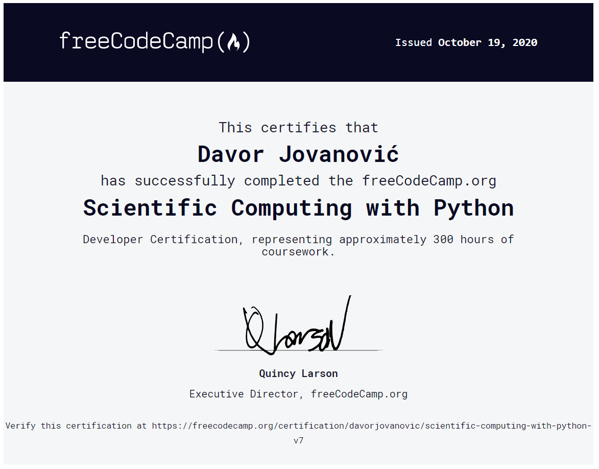 Scientific Computing with Python (FCC)